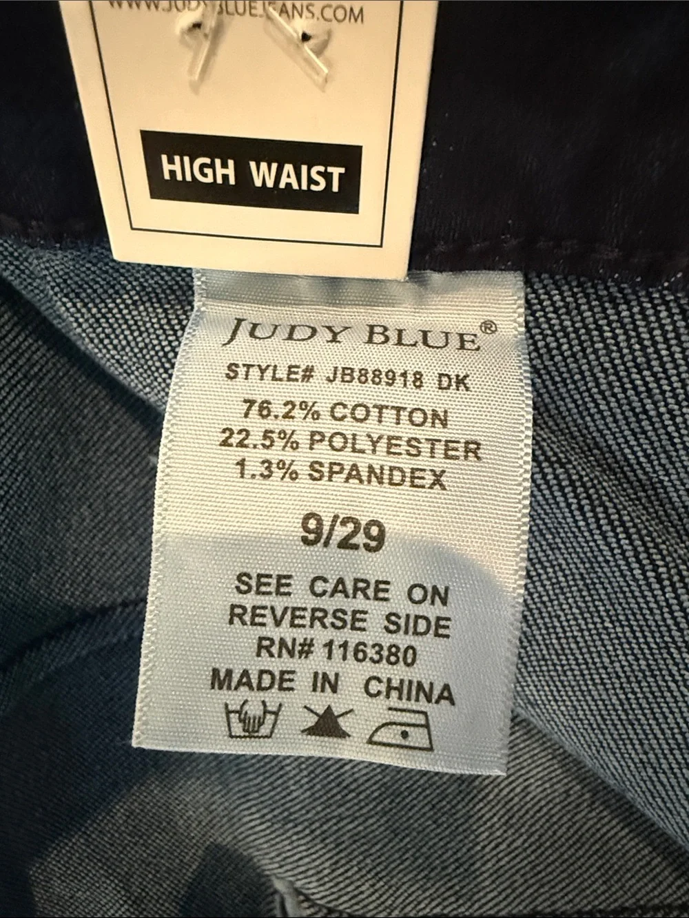 Judy Blue Dark Navy Straight Leg Jeans